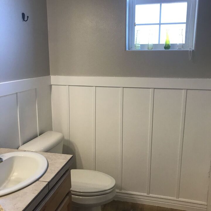 bathroom board and batten wall