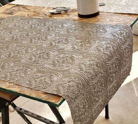 She uses leftover strips of wallpaper to do something so beautiful in her dining room