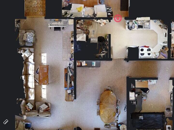 q how would you fix this tiny kitchen space and closed off floor plan