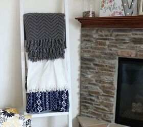 15 beautiful diy furniture ideas to try if you re tired of ikea, Construct a ladder to display blankets