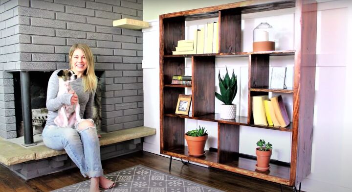 s 15 beautiful diy furniture ideas to try if you re tired of ikea, Create a mid century modern bookshelf