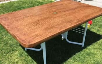 Turn a Glass Top Table Into a Wood Top Like Magic!