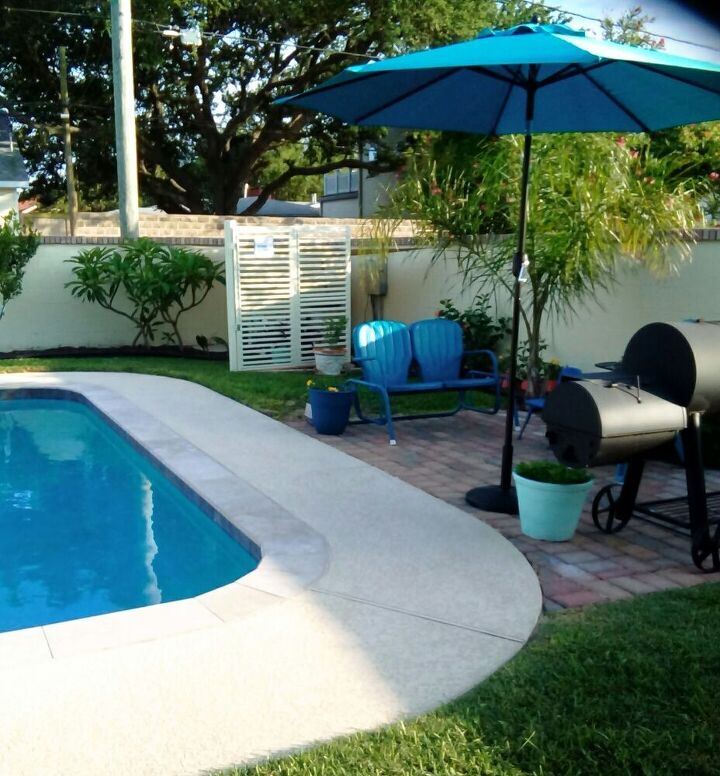 hiding pool equipment