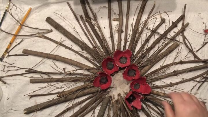 shabby chic twig wreath diy