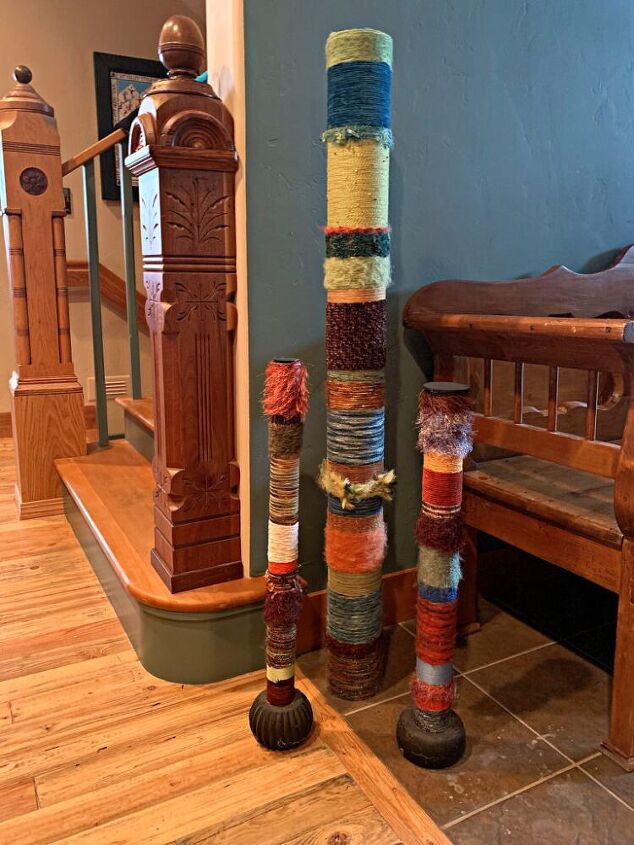 decoracin casera diy palo de lana