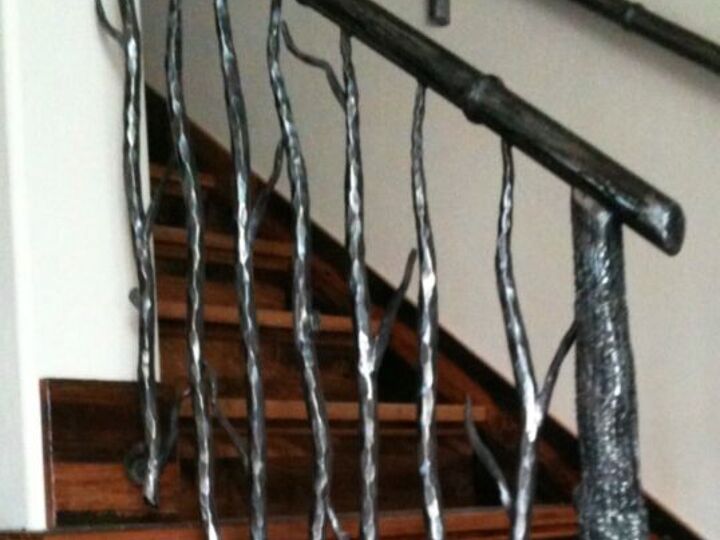 q how can i make metal tree branches for a railing system