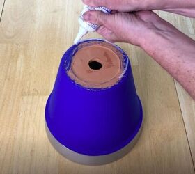 flower pot lighthouse, Use Silicone to Connect the Pots