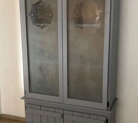 old oak gun cabinet to gray pantry, Final project