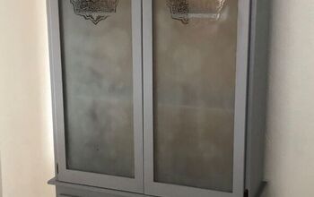 Old Oak Gun Cabinet to Gray  Pantry