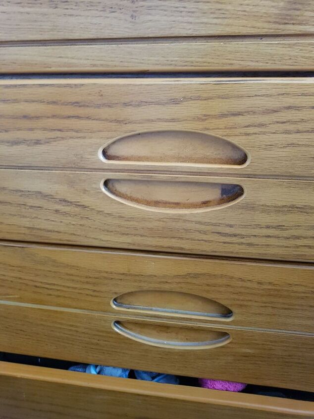 q how to fill recessed drawer pulls