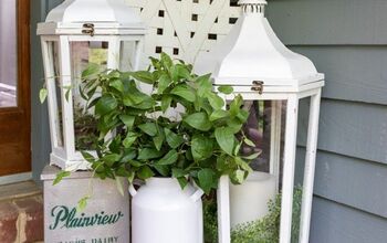 DIY Farmhouse Chic: Painted Wood Lanterns