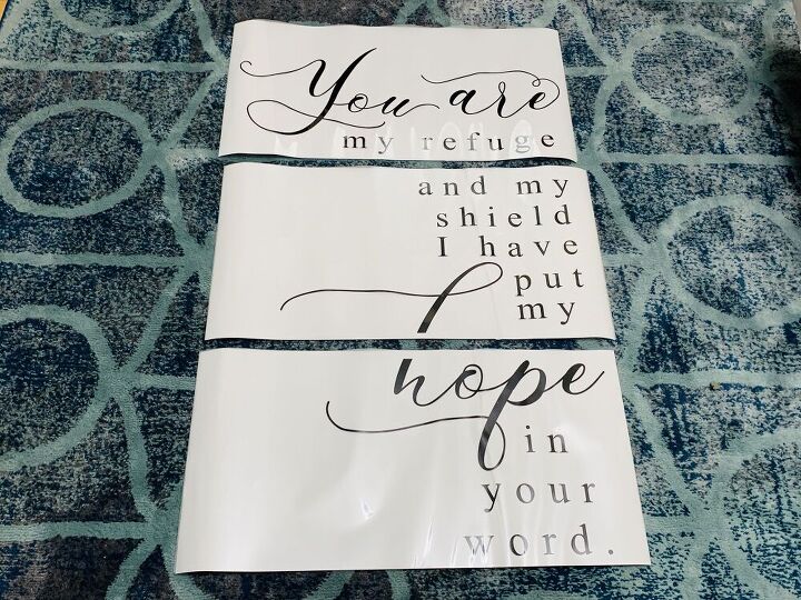 turn your favorite quote into wall art with transfer paper