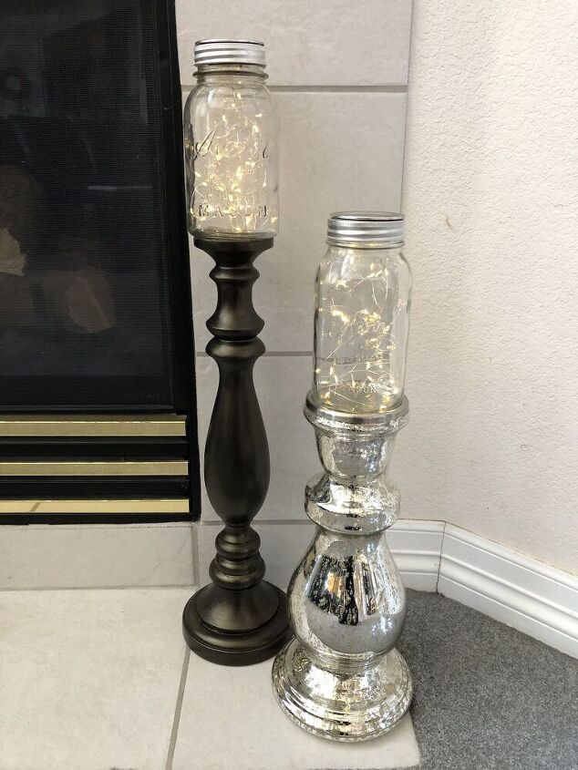 how to update thrift store candle holders