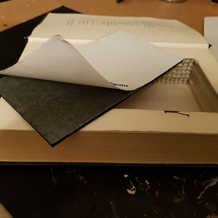how to upcycle a book into a jewellery box