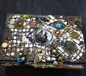 how to upcycle a book into a jewellery box