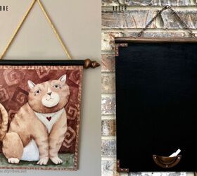 upcycled industrial style chalkboard