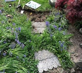 whip up a charming garden themed walkway using scrap wood