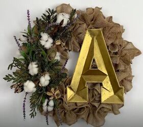 Create a Welcoming Farmhouse Burlap Wreath for Only $10