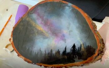 Bring the Sky Inside With the Milky Way Wood Slice Decor