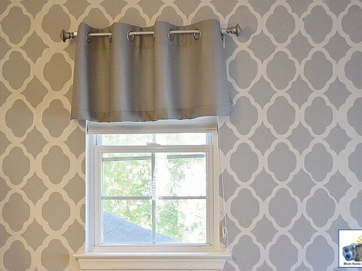 q add gloss to stenciled wall
