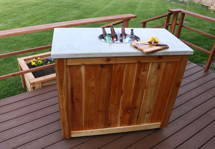 s 10 stay at home bar ideas, How to Make a Patio Party Bar DIY