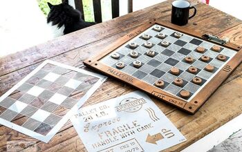  Faça seu próprio jogo de damas estiloso com pedaços de madeira!