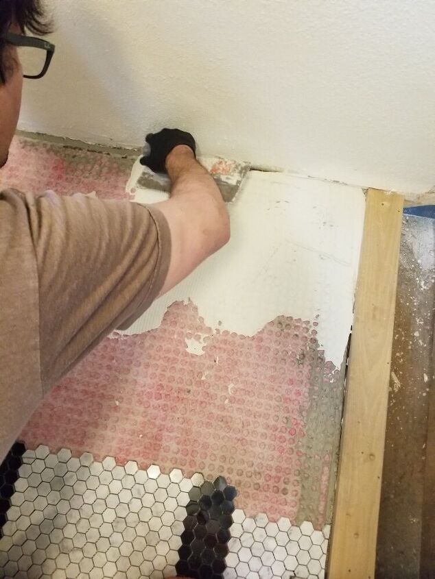diy vintage inspired hex floor tile part 2