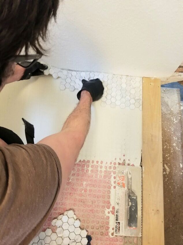diy vintage inspired hex floor tile part 2