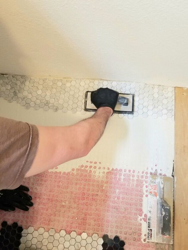diy vintage inspired hex floor tile part 2
