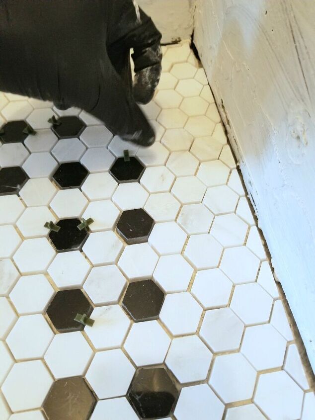 diy vintage inspired hex floor tile part 2