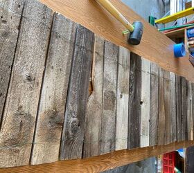 faux wine barrel planter from repurposed fence boards