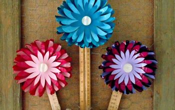  Bolas de plástico reutilizadas em flores DIY