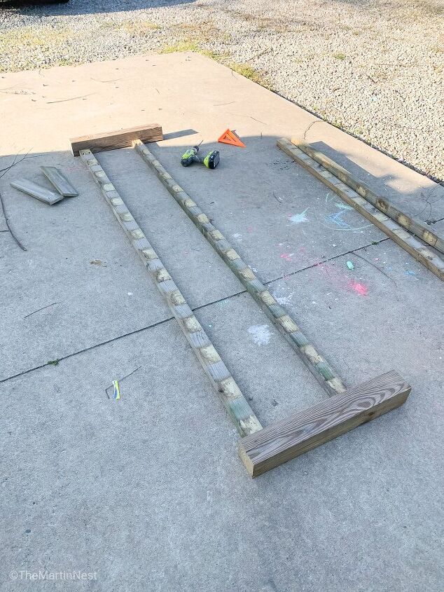 raised bed planter from old picket fence panels