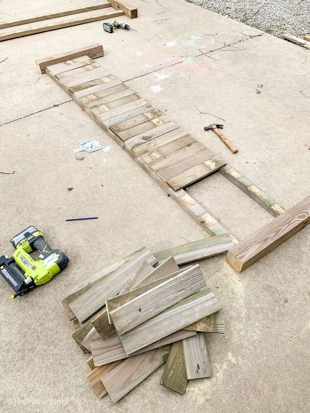 raised bed planter from old picket fence panels