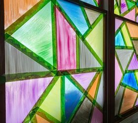 Genius! DIY Faux Stained Glass  Faux stained glass, Stained glass