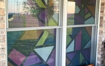 Faux Stained Glass Window Art