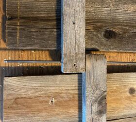 hiding an eyesore with recycled fence boards