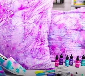 tie dye pillow covers, DIY Tie Dyed Shoes