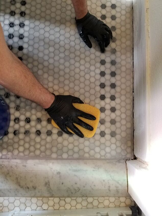 diy vintage inspired hex floor tile part 2