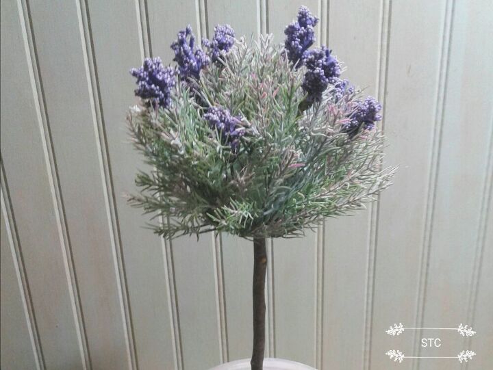 create an easy lavender topiary