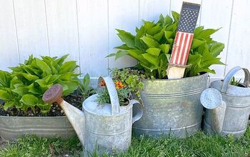  fácil de fazer estacas de jardim de bandeira americana