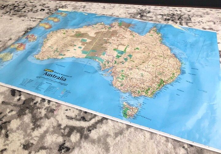 large poster display, Poster map of Australia