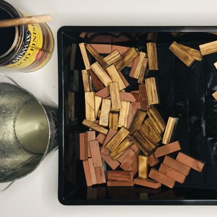 dollar tree wood block lanterns