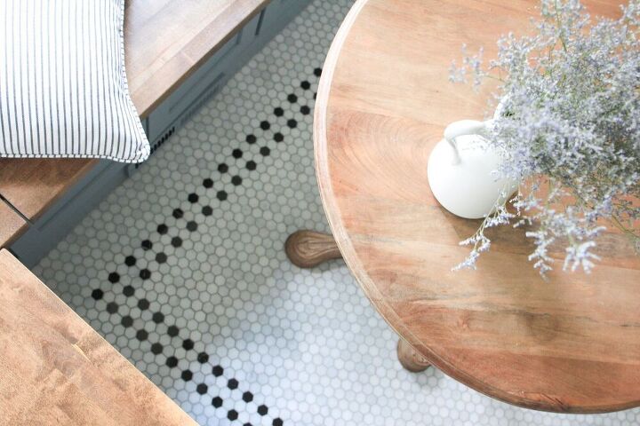 diy vintage inspired hex tile floor part 1