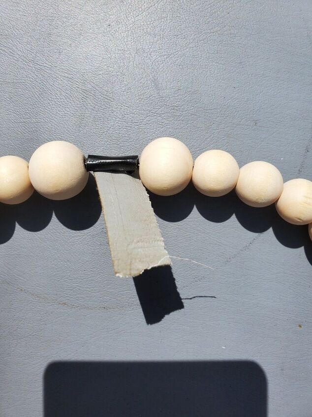 wooden bead wreath for under 5