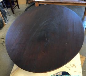 milk painted stained antique oval coffee table
