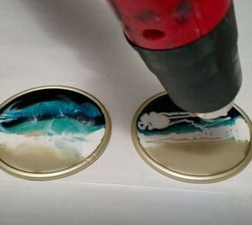 bring the beach home with these resin pour projects, Hit It with Heat
