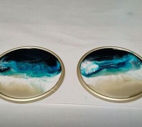 bring the beach home with these resin pour projects, DIY Resin Beach Coasters