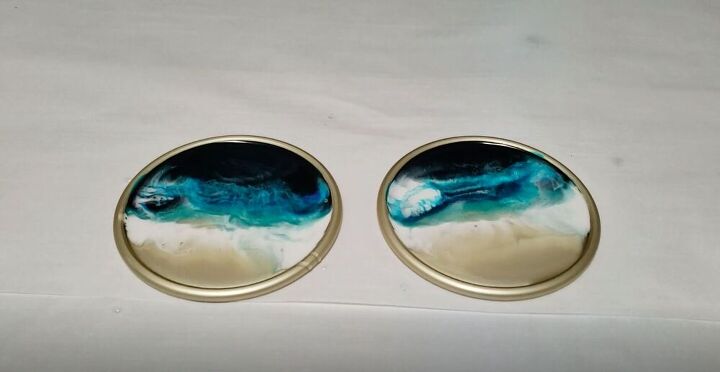 bring the beach home with these resin pour projects, DIY Resin Beach Coasters
