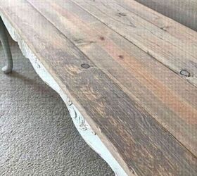 up cycled sofa table
